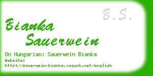 bianka sauerwein business card